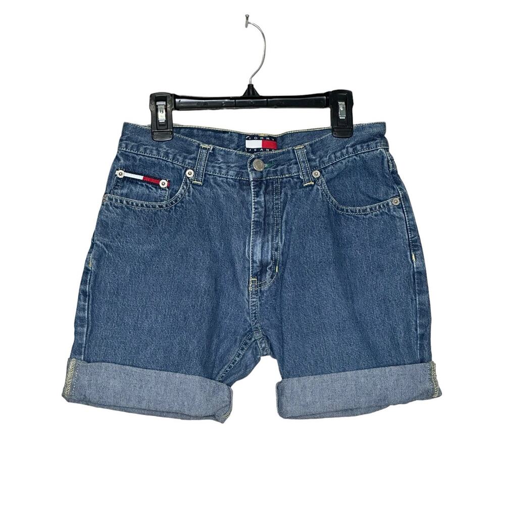 Tommy Hilfiger vintage denim 100% cotton cuffed shorts size 3